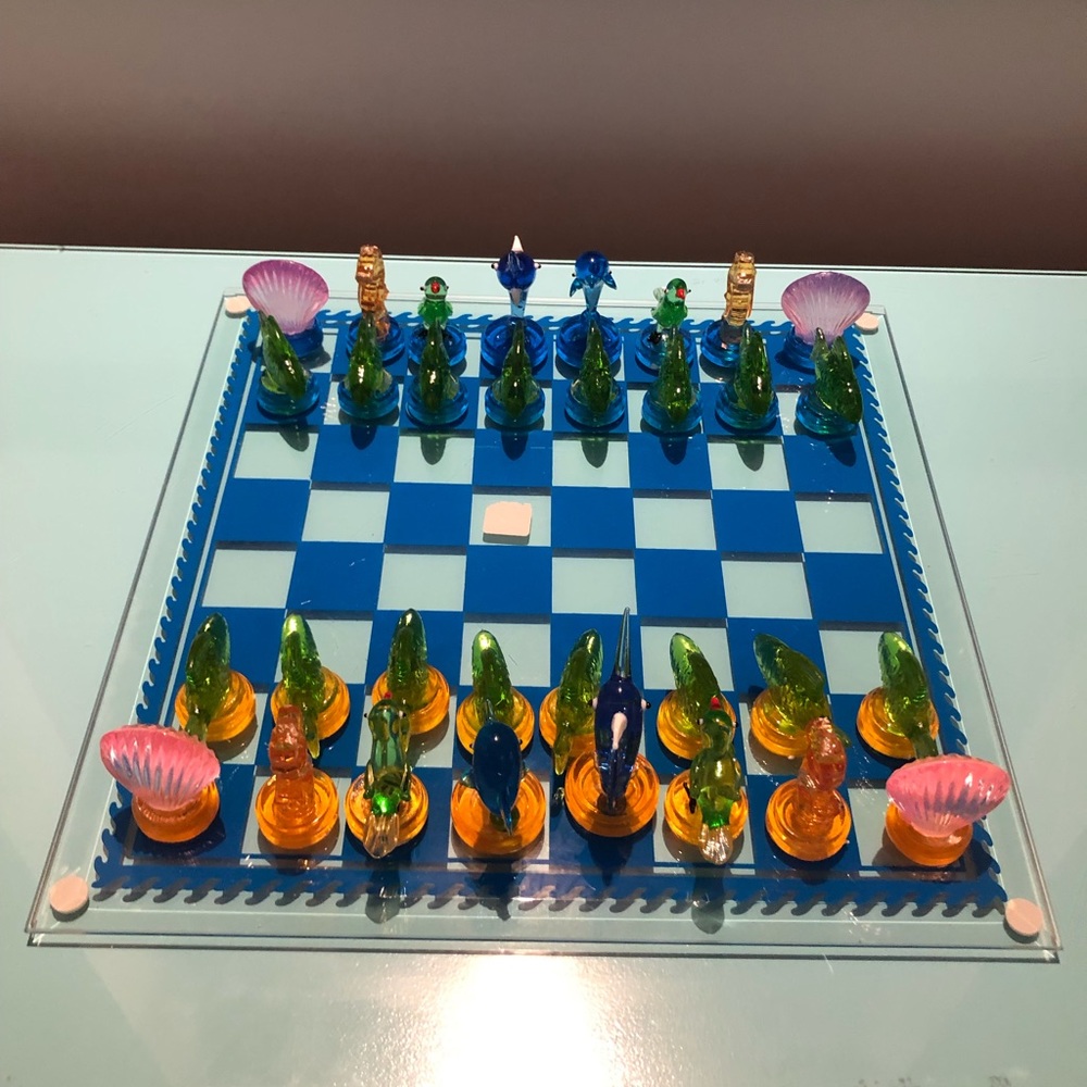 Crystal Chess/Checkers “TROPICS”